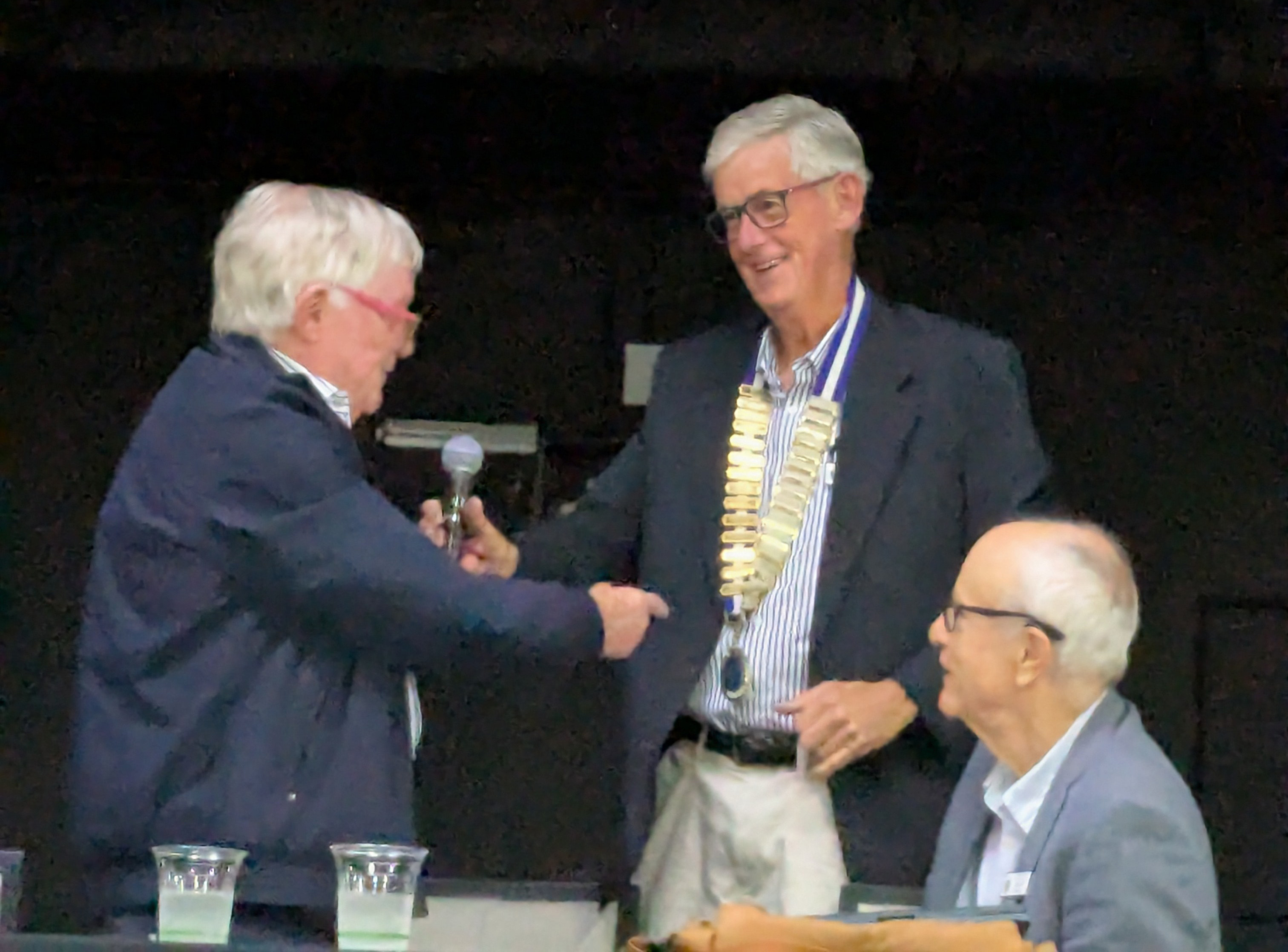 members showing certificates